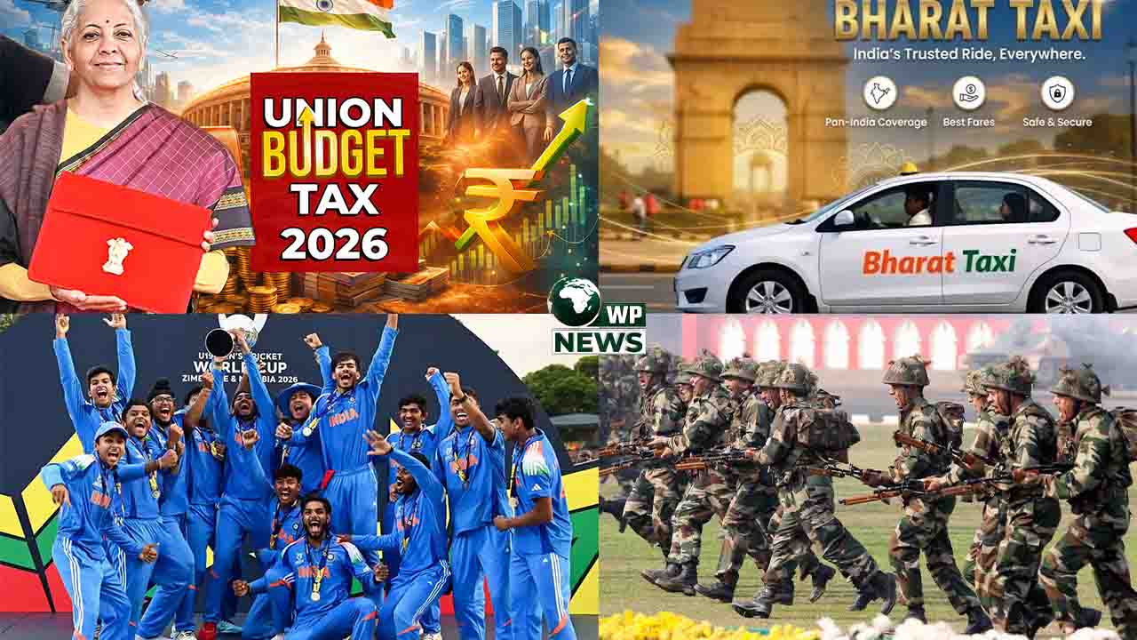 কেন্দ্ৰীয় বাজেট ২০২৬, ভাৰত-আমেৰিকা চুক্তি আৰু শ্ৰীমন্ত শংকৰদেৱ সংঘৰ অধিৱেশনৰ নিউজ কোলাজ