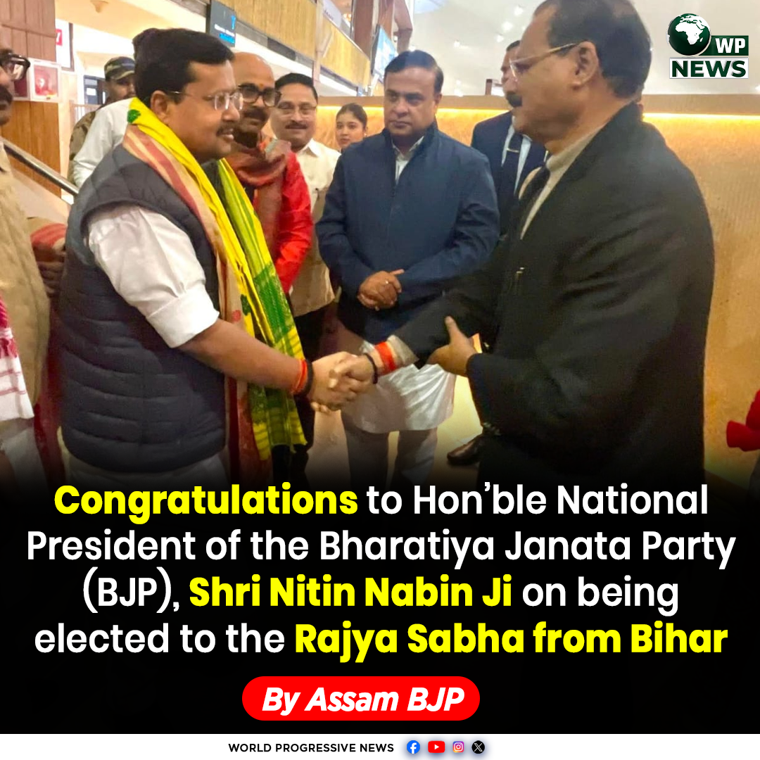 Nitin Nabin elected to Rajya Sabha from Bihar with BJP leaders congratulating him