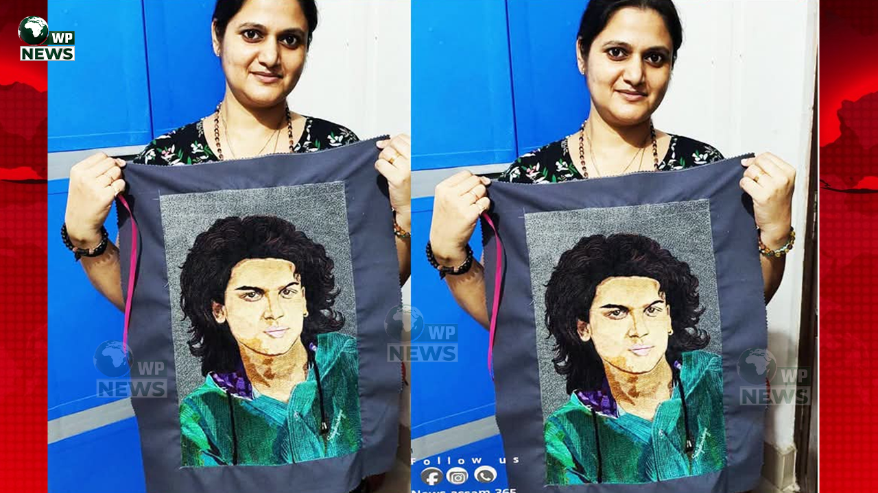 সূতাৰে কাপোৰত এম্ব্ৰইডাৰী কৰি হুবহু ৰূপত জুবিন গাৰ্গক তুলি ধৰিলে স্নিগ্ধা ছায়া অধ্যাপকে ।